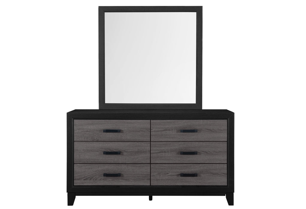 Lisbon - 5 Piece Full Bedroom Set - Gray / Black - alternate view 2