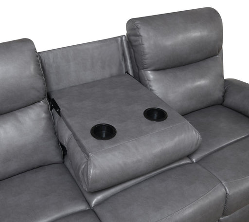 U185 - Motion Loveseat - Gray - alternate view 2