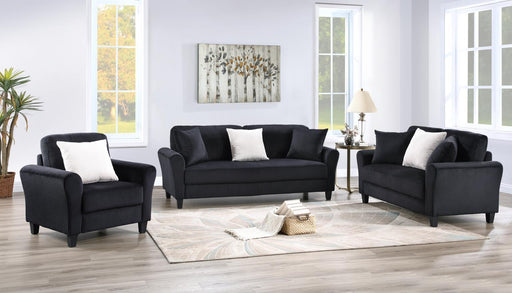 U442 - Loveseat - Black - alternate view 2