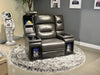 MVP - Power Recliner With Power Headrest - Blanche Black