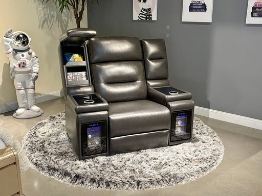 MVP - Power Recliner With Power Headrest - Blanche Black