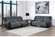 U5914 - Console Reclining Loveseat - Gray / Black - alternate view 2