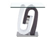 T4127 - End Table - Clear / Silver / White / Dark Gray - alternate view 2