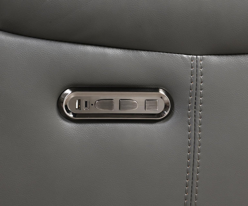 U101 - Power Reclining Sofa With LED Light - Gray - alternate view 2