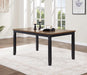 D198 - 6 Piece Dining Room Set (Dining Table, 4 Chairs, Bench) - Black / Dark Brown - alternate view 3