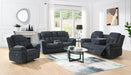U179 - Motion Sofa With Drop Down Table - Charcoal Gray - alternate view 2
