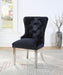 D2082 - Velvet Dining Side Chair With Chrome Legs (Set of 2)