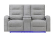 U6611 - 3 Piece Living Room Set (15 Power Reclining Sofa / Power Console Reclining Loveseat / Power Recliner) - Dark Gray - alternate view 2