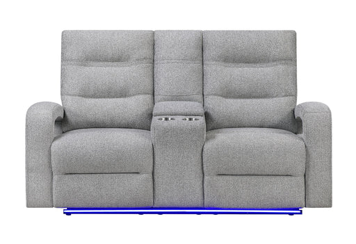 U6611 - 15 Power Reclining Sofa / Power Console Reclining Loveseat - Dark Gray - alternate view 2