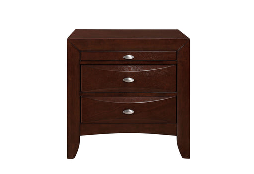Linda - Nightstand - New Merlot