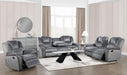 U121 - Motion Sofa With Dropdown Table - Gray - alternate view 2