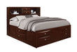 Linda - 5 Piece King Bedroom Set - Merlot - alternate view 3