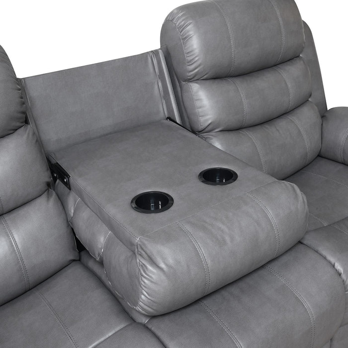 U156 - Motion LED Loveseat - Gray - alternate view 2