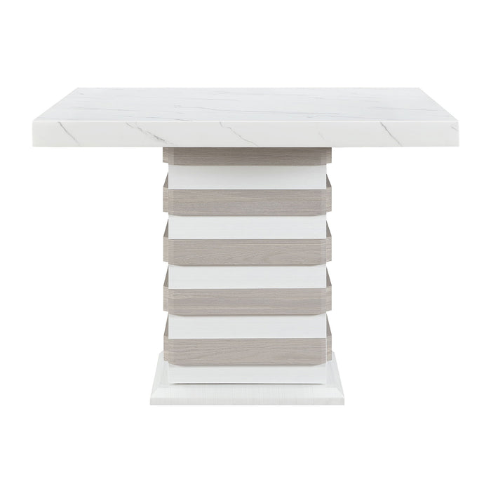 D2507 - Bar Table With Hidden Storage In The Base - White - alternate view 2