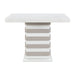 D2507 - Bar Table With Hidden Storage In The Base - White - alternate view 2