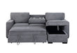 U0203 - Reversible Sofa Bed - Light Gray - alternate view 2