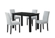 D8032 - 5 Piece Dining Room Set (Dining Table And Dining Chair) - Black / White - alternate view 3