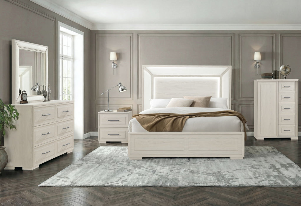 Clara - Upholstered Mirror - Beige - alternate view 3
