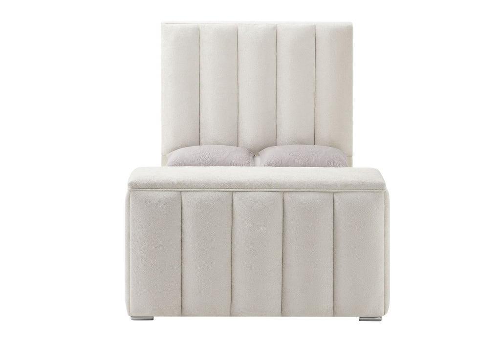 Serenity - 5 Piece Queen Bedroom Set - Natural / Cream - alternate view 3