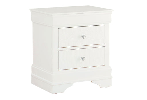 Pompei - Croc Nightstand - Metallic White - alternate view 2