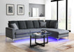 U381 - 2 Piece LED Sectional - Gray
