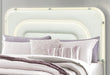 Lyra - King Bed With LED - Beige - alternate view 2