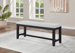 D198 - 6 Piece Dining Room Set (Dining Table, 4 Chairs, Bench) - Black / Dark Brown - alternate view 4