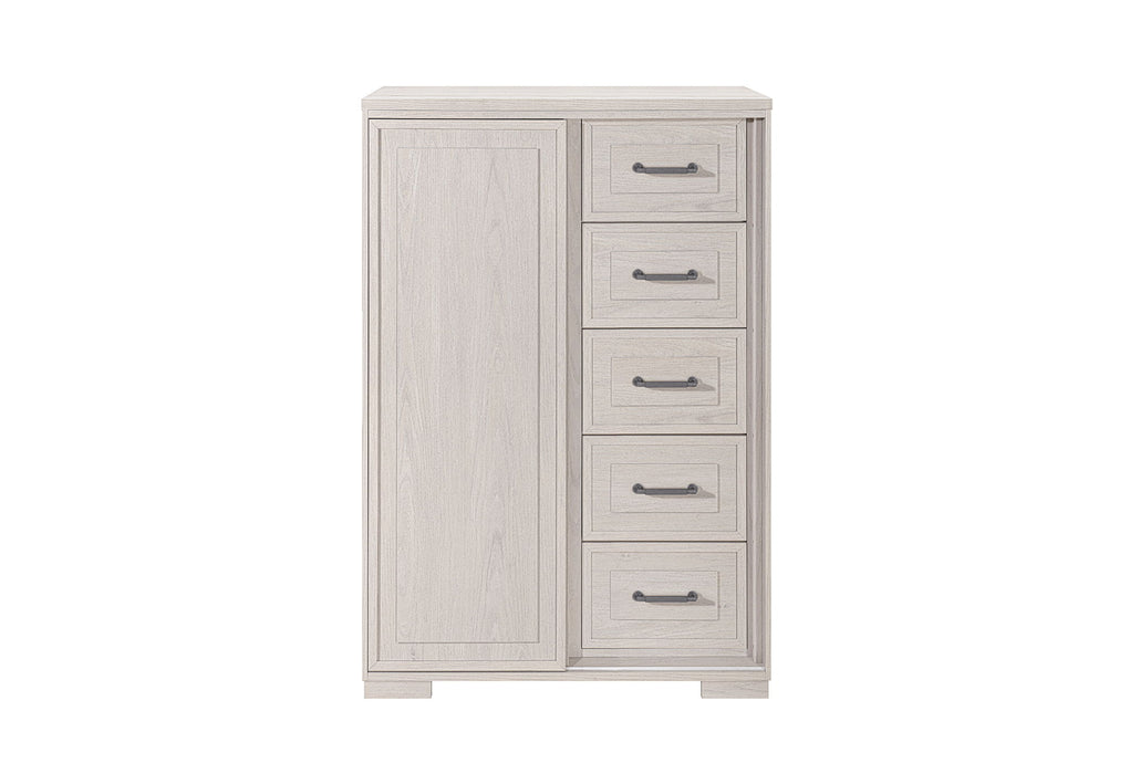 Clara - 5 Piece Full Bedroom Set (Bed, Dresser & Mirror, Nightstand, Chest) - Beige - alternate view 3
