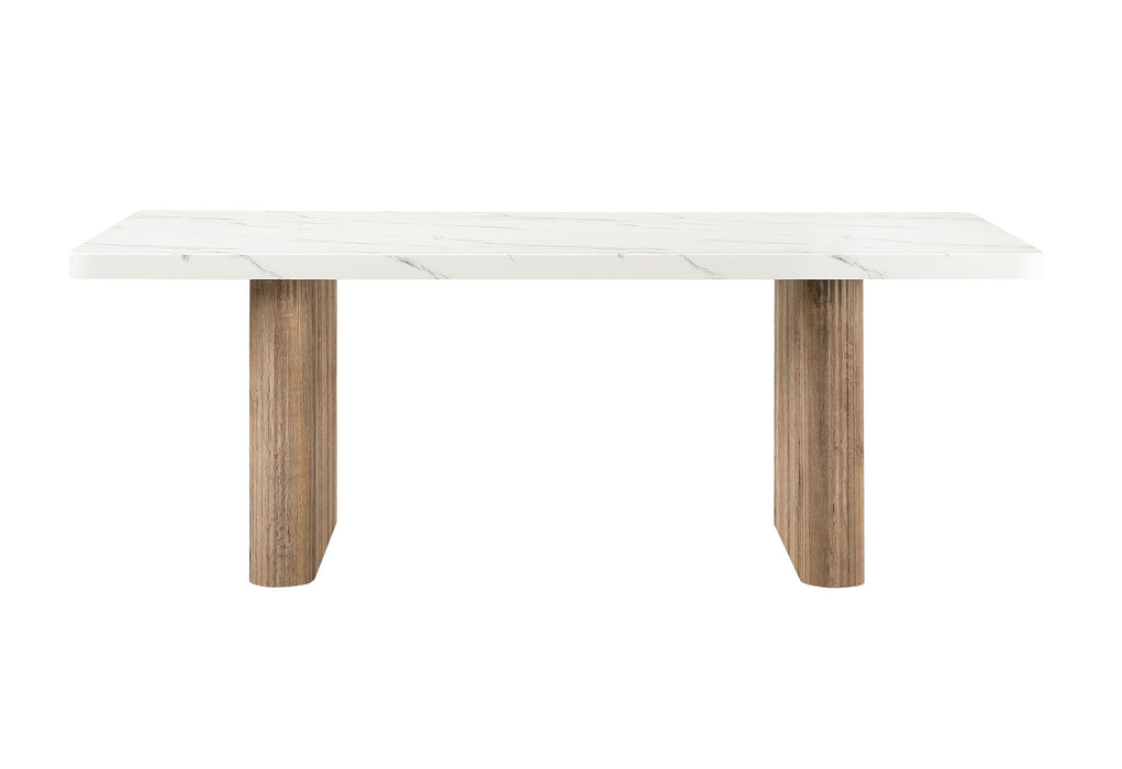 D2504 - 5 Piece Dining Room Set (Dining Table And 4 Dining Chairs) - White / Light Gray - alternate view 3