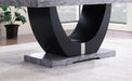 D144 - Faux Marble Dining Table - Gray - alternate view 3