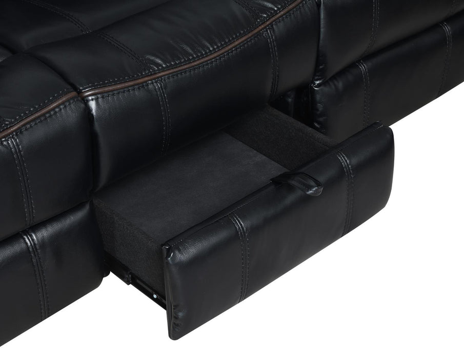 U105 - Motion Sofa - Black - alternate view 3