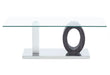 T1628 - Coffee Table - Dark Gray / Silver / White - alternate view 2