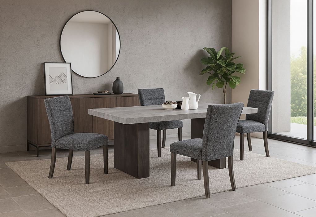 D2410 - 7 Piece Dining Room Set (Dining Table And 6 Dining Chair) - Gray - alternate view 2
