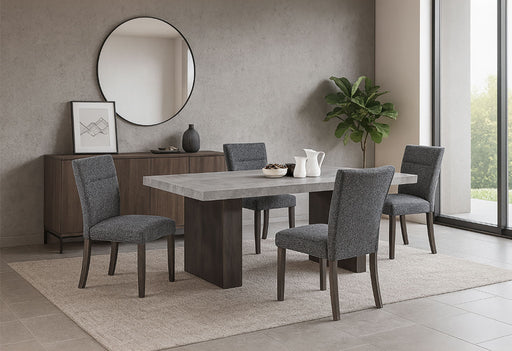 D2410 - 9 Piece Dining Room Set (Dining Table And 8 Dining Chair) - Gray - alternate view 2