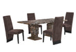D12DT - 7 Piece Dining Room Set (Dining Table With 6 Dining Chairs) - Dark Brown - alternate view 2