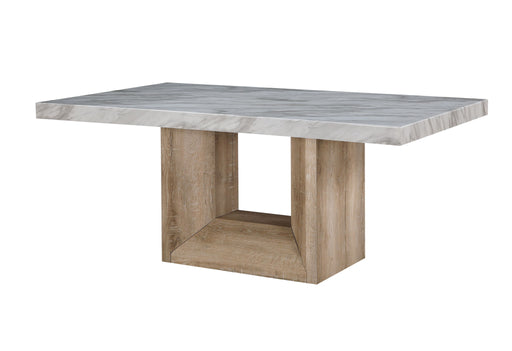 D02 - Dining Table - Natural / White - alternate view 2