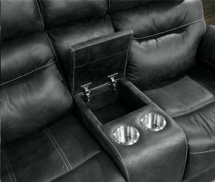 U170 - Motion Loveseat - Gray - alternate view 3