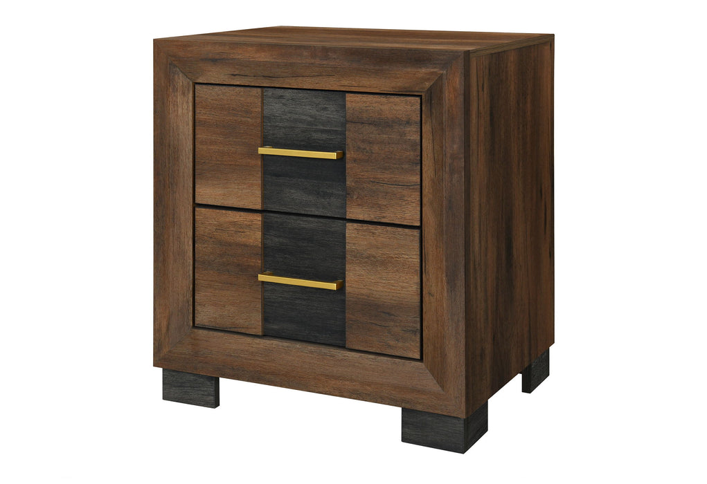 Optimus - Nightstand - Black / Brown - alternate view 2