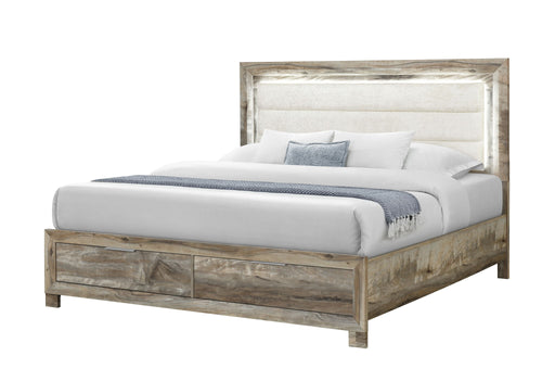 Callie - 5 Piece Queen Bedroom Set (Bed, Dresser & Mirror, Nightstand, Chest) - Brown - alternate view 2