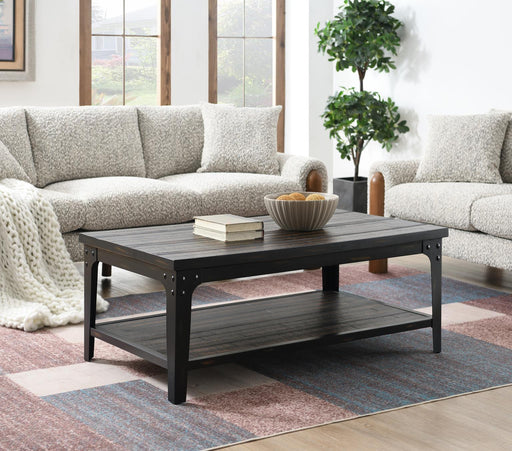 T110 - Lift-Top Coffee Table - Dark Brown - alternate view 2