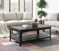 T110 - Lift-Top Coffee Table - Dark Brown - alternate view 2