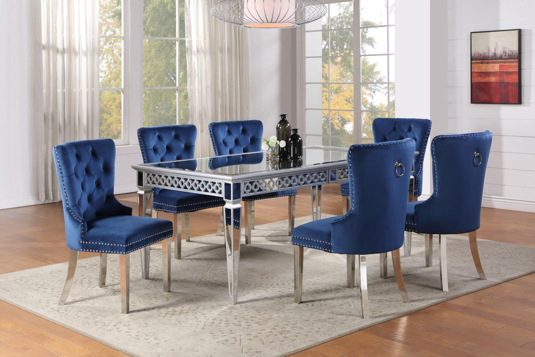 D082 - Dining Table - Shimmer Silver - alternate view 3