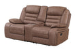 U2250 - Console Reclining Loveseat - Brown - alternate view 2