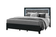 Reid - Queen Bed With LED - Black - alternate view 2