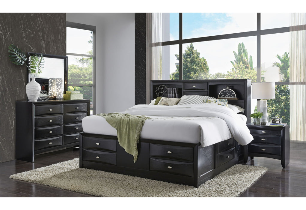 Linda - Nightstand - Black - alternate view 3