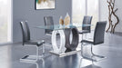 D1628 - 7 Piece Dining Room Set (Dining Table And 6 Dining Chairs) - Silver - alternate view 3