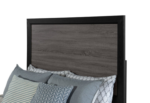 Lisbon - 5 Piece Queen Bedroom Set - Gray / Black - alternate view 2
