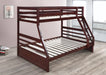 S091 - Twin / Full Bunk Bed - Brown - alternate view 2