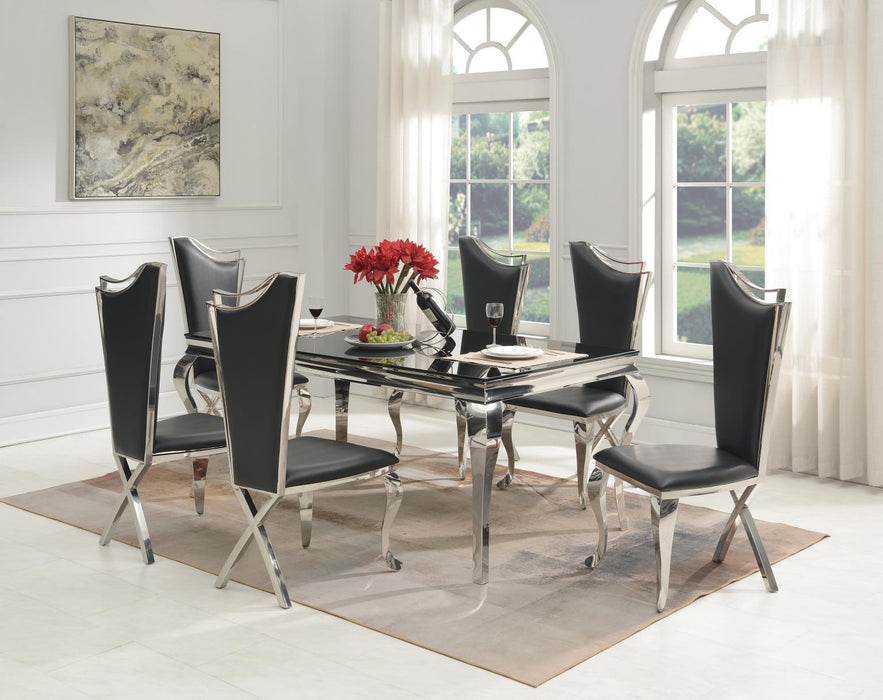 G-106 - Rectangular Dining Table - Black - alternate view 2