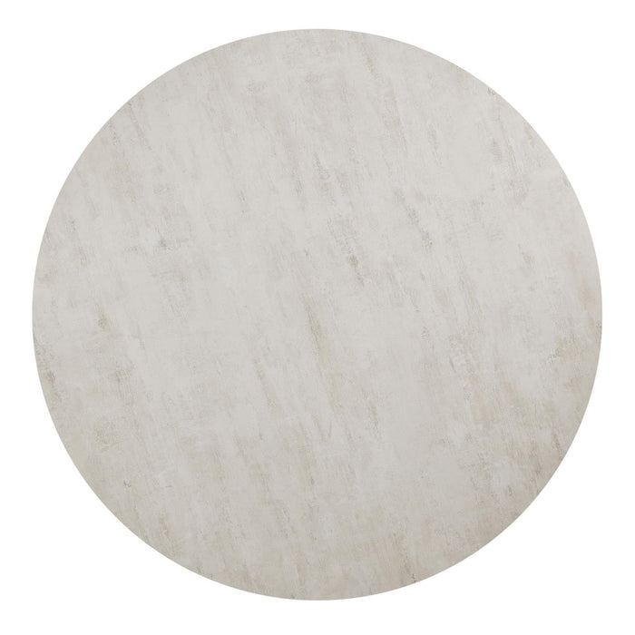 D178 - Melamin Round Dining Table - Black / Ivory - alternate view 3